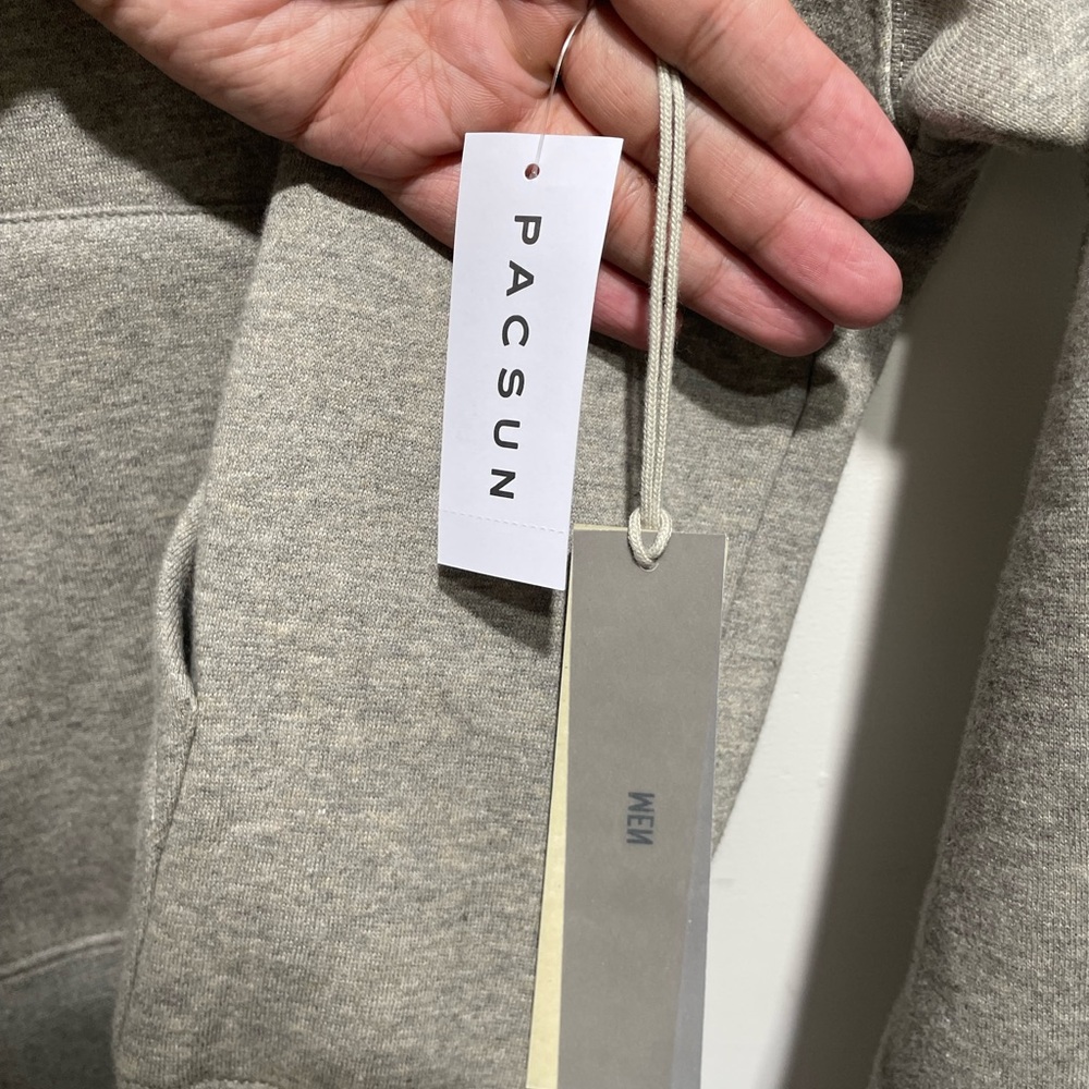 Fear of God Essentials Hoodie in Grey with Black Logo sizeM - Picture 5 of 8